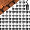 Gisafai Christmas Shingles Light Clips Asphalt Roof Light Clips Mini Gutters Hooks for Hanging Christmas Outdoor Decoration, Electroplated Iron(Black,300 Pcs) view 1