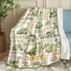 Ottoy Personalized Dinosaurs Baby Blanket Gifts for Boys Dinosaurs Custom Name Blanket for Girls Boy Super Soft Blankets for Couch Air-Conditioning Quilts Chirstmas Gifts Decor 120"x90" for Family view 1