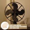 Angoily Fan Covers Heavy Duty Floor Fan Cover Waterproof Pedestal Fan Cover Standing Fans Covers Wall Mount Fan Protectors for Indoor Room Beige view 2
