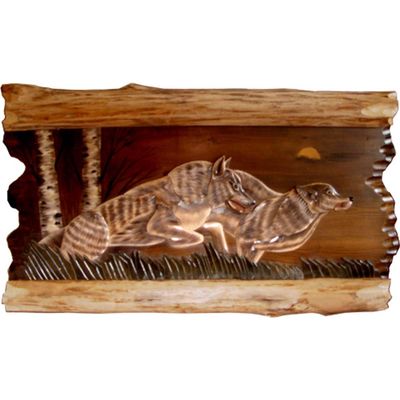 BLACK FOREST DECOR Wolf Run Wall Art