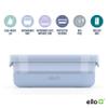 Ello Plastic 3.7 Cup Meal Prep Set 10 Pc, 5 Pack Set - BPA Free Plastic Food Storage Container with Silicone Boot and Airtight Lids, Dishwasher, Microwave, and Freezer Safe, Melon view 2