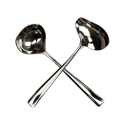 2 Pieces Stainless Steel Small Ladle, Gravy Ladle, Sauce Drizzle Spoon with Spout, Small Sauce Spoon for Gravies and Dressings, Silver