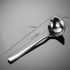 2 Pieces Stainless Steel Small Ladle, Gravy Ladle, Sauce Drizzle Spoon with Spout, Small Sauce Spoon for Gravies and Dressings, Silver view 3