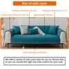 Cenyu Funny Fuzzy Couch Covers for Sofa, Cotton Magic Sofa Cover Mat for PetsNon Slip Linen Sofa CoverWashable Sofa Protector Anti Scratch (Lake Blue, 70x180cm/27.5x70.8 inches) view 2