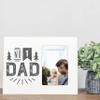 Clairmont & Co LF2372 No 1 Dad Whimsy Trees White 8.5 x 11 Wood Lily Wall or Tabletop Picture Frame Display view 2