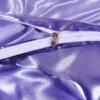 3pc Lilac Satin Duvet Cover Palatial King 120x98 Satin Zipper Clouser Cover view 2