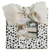 Clairmont & Co SSP1781 Black and Cream Spots with Bow 4 x 4 Wood Square Wall or Tabletop Picture Frame Display view 1