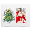 Clairmont & Co LF1847 Merry Christmas Whimsy Tree White 8.5 x 11 Wood Lily Wall or Tabletop Picture Frame Display view 1