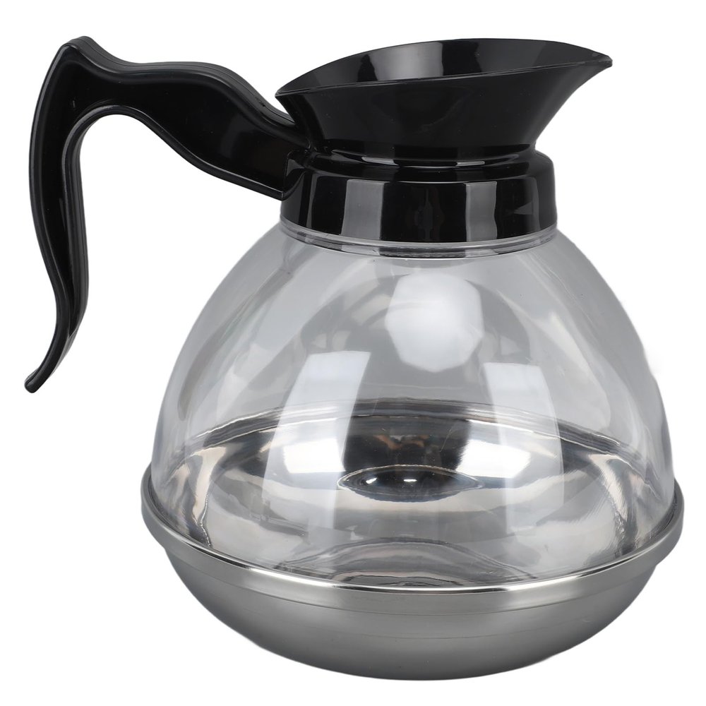 Universal Coffee Pot with Comfortable Handle, Tight Fit Spout, Versatile Usage 1.2QT ABS Coffee Maker Pot for Coffee Machine Stove