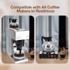 Universal Coffee Pot with Comfortable Handle, Tight Fit Spout, Versatile Usage 1.2QT ABS Coffee Maker Pot for Coffee Machine Stove view 4