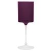 EcoQuality Purple Plastic Wine Glasses with Clear Stem - 9 oz Wine Glass, Disposable Shatterproof Wine Goblets, Reusable, Elegant Drink Cup Tumbler, Weddings, Party, Dinner, Baby Showers (20) view 1
