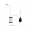 RUTAVM Toilet Brush Toilet Brush Wall-Mounted Toilet Brush and Holder Bathroom Toilet Toilet Bowl Brush Cleaning Brush Long Handle Clean for Bathroom view 2