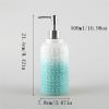 EARSHOT Handsoaps Dispenser Soap Dispenser Holds 16.90 Oz/500 Ml Liquid Soap Massage Essential Oil Lotion Dish Soap Ceramic Soap Pump Embossed Soap Dispenser Bottle Soap Dispenser Kitchen view 2