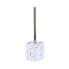 RUTAVM Toilet Brush Toilet Brush Resin Toilet Brush & Holder Holder for Bathroom Toilet Toilet Brush Set Stainless Steel Handle-White/Black for Bathroom view 1