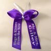 Custom set of 25 favor ribbons, featuring 5/8" satin ribbon. Perfect for occasions like weddings, showers, baptisms, communions, confirmations, bar mitzvahs, homecoming, prom, reunions view 4