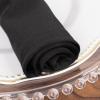 5 Black Premium 20x20 in Scuba Polyester Dinner Table Cloth Napkins Wedding Party Events Reception Home Decorations Supplies view 3