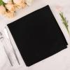 5 Black Premium 20x20 in Scuba Polyester Dinner Table Cloth Napkins Wedding Party Events Reception Home Decorations Supplies view 4