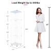 Gnrolaz 4 Shelves Glass Display Cabinet,Display Case Curio Cabinets with Glass Door & Lock,Glass Bookshelf Storage Collection Display Case for Living Room Bedroom Office,16.7" W x 14.3" D x 64.7" H view 2