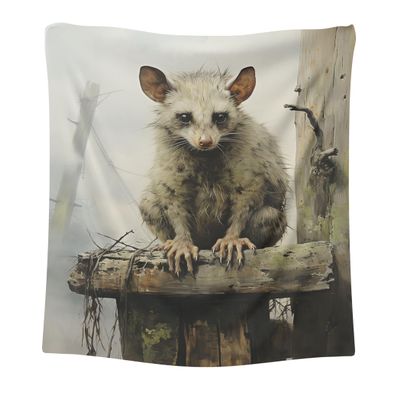 CAPITUNEISKINEPA Possum Blanket Gift Comfy Blanket Twin Size Blanket 60" x 80"
