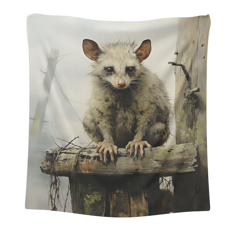 CAPITUNEISKINEPA Possum Blanket Gift Comfy Blanket Twin Size Blanket 60" x 80"