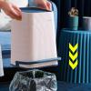 GLigeT Garbage Can Foot Operated Trash Can with Lid Square Leather Grain Living Room Bedroom Study Room Office, Plastic, 8L/12L Trash Bin (Color : B, Size : 8L) view 4