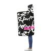 Cow Blanket Custom Hooded Blankets Wearable Blanket Hoodie Personalized Picture Blanket Comfy Cow Print Christmas Gift for Women Men view 2