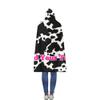 Cow Blanket Custom Hooded Blankets Wearable Blanket Hoodie Personalized Picture Blanket Comfy Cow Print Christmas Gift for Women Men view 3