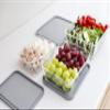 DURA LIVING 6-Piece Glass Food Storage Containers Set (3 Containers + 3 Lids) |Rectangular, Nesting, Microwave & Dishwasher Safe | BPA-Free, Space-Saving | Grey Lids for Pantry & Kitchen Organization view 2