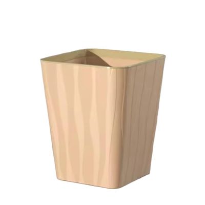GLigeT Garbage Can Trash Can Square Lidless Large Capacity Garbage Can Simple Fashion Colorful Wastebasket for Living Room Bedroom Kitchen Bathroom Trash Bin (Color : D)