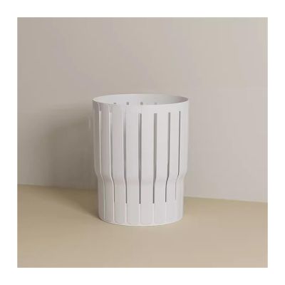 GLigeT Garbage Can Trash Can Wastebaske Hollow Nordic Style Minimalist Style Bathroom Bedroom Office Living Room Dormitory Creative Simple Lidless, 10L Trash Bin (Color : B)