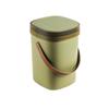 GLigeT Garbage Can Trash Can Portable Large with Lid Simple Living Room Kitchen Bedroom Bathroom Waste Paper Basket, 12L Trash Bin (Color : A) view 1