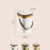 GLigeT Garbage Can Trash Can Portable Large with Lid Simple Living Room Kitchen Bedroom Bathroom Waste Paper Basket, 12L Trash Bin (Color : A) view 2