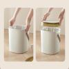 GLigeT Garbage Can Trash Can Portable Large with Lid Simple Living Room Kitchen Bedroom Bathroom Waste Paper Basket, 12L Trash Bin (Color : A) view 4