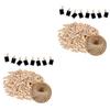 jojofuny 2rolls Garden Twine Strings Wooden Clips Sturdy Jute Rope for Wrapping view 1