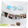 jojofuny 2rolls Garden Twine Strings Wooden Clips Sturdy Jute Rope for Wrapping view 3