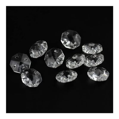 Chandelier Crystal Prisms Pendants 14mm Four Holes Chandelier Beads 100pcs/1000pcs Clear Color Octagon Beads For Chandelier Parts, Crystal curtain beads, Home Decoration Diy Accessories Chandelier Cry