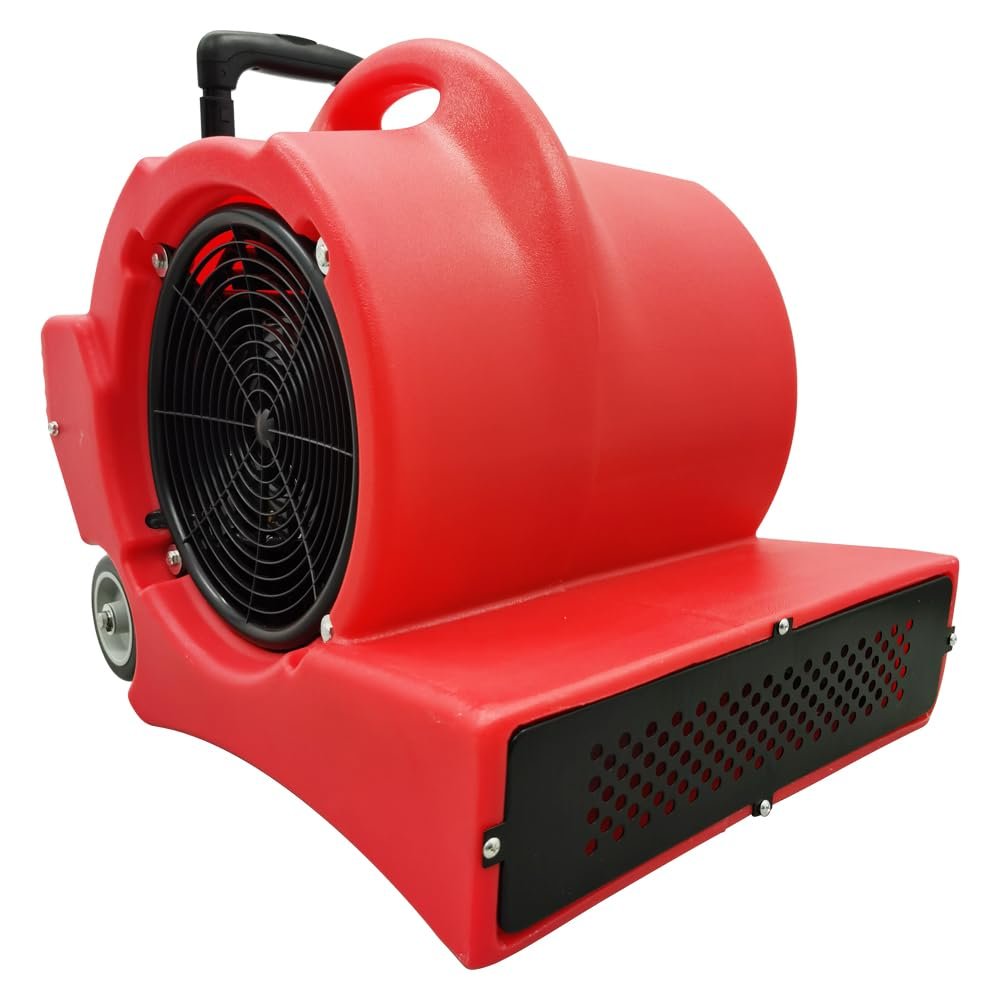 HayWHNKN 3 Speed Floor Carpet Dryers Wet Carpet Water Dryer Air Mover Floor Blower Blowing Hot and Cold Air 220V 2.9KW