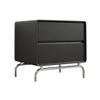 ULTRAWAVE Nightstands Indoor Creative Simple Double Drawer Bedside Cabinet Bedroom Storage Cabinet Living Room Fashion Side Table Black Bedside Table view 1