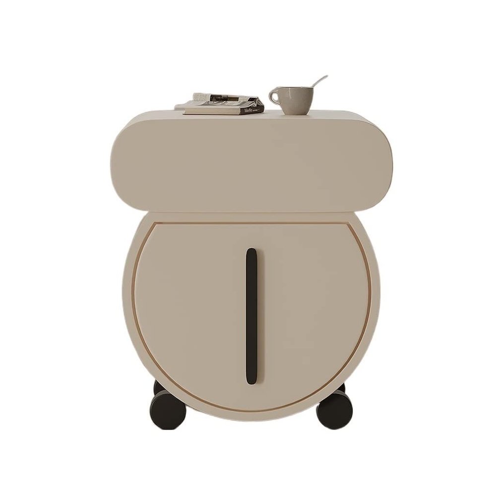 ULTRAWAVE Nightstands Creative Fashion Bedside Table Double Drawer Storage Cabinet Living Room Bedroom Bedside Locker Tea Table Side Table Bedside Table