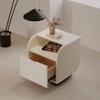 ULTRAWAVE Nightstands Indoor Square Bedside Table Modern Minimalist Cream Style Bedroom Bedside Storage Cabinet Living Room Side Cabinet Bedside Table view 2