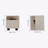 ULTRAWAVE Nightstands Indoor Square Bedside Table Modern Minimalist Cream Style Bedroom Bedside Storage Cabinet Living Room Side Cabinet Bedside Table view 3