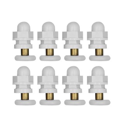 SBTRKT 8pcs/lot Shower Rooms Cabins Pulley Shower Room Roller/Runners/Wheels/Pulleys Diameter19-27mm Glass Hole Distance 15-17mm (Color : 23mm)