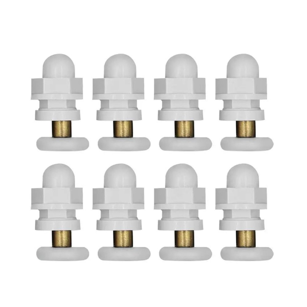 SBTRKT 8pcs/lot Shower Rooms Cabins Pulley Shower Room Roller/Runners/Wheels/Pulleys Diameter19-27mm Glass Hole Distance 15-17mm (Color : 23mm)