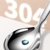 Soup Ladles, Durable 304 Stainless Steel Soup Spoon, Multi-Purpose Cooking Spoons with Stainless Steel, Kitchen Utility Gadgets Soup Spoons for Hot Chocolate, Cereals, Soups, Coffee (A) view 3