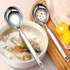 Soup Ladles, Durable 304 Stainless Steel Soup Spoon, Multi-Purpose Cooking Spoons with Stainless Steel, Kitchen Utility Gadgets Soup Spoons for Hot Chocolate, Cereals, Soups, Coffee (A) view 4