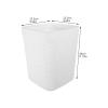 NUOBESTY Bathroom Wastebasket Open-top Trash Can for Home Office and Bedroom Compact Garbage Container for Easy Disposal of Household Waste view 2