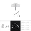 30/50Pcs Upholstery Twist Pins, Clear Heads Bed Skirt Pin, Upholstery Tacks Headliner Pins, Clear Heads Twist Pins for Hold Slipcovers and Bedskirts Other Fabric Decoration (50Pcs) view 2