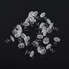 30/50Pcs Upholstery Twist Pins, Clear Heads Bed Skirt Pin, Upholstery Tacks Headliner Pins, Clear Heads Twist Pins for Hold Slipcovers and Bedskirts Other Fabric Decoration (50Pcs) view 3