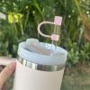 7Pcs 0.4in/10mm Diameter Silicone Straw Covers Cap Compatible with Stanley 20 30&40 Oz Cup, Straw Toppers for Stanley 40 Oz Tumbler with Handle, Dust-Proof Straw Caps for Water Bottle view 3