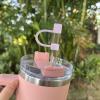7Pcs 0.4in/10mm Diameter Silicone Straw Covers Cap Compatible with Stanley 20 30&40 Oz Cup, Straw Toppers for Stanley 40 Oz Tumbler with Handle, Dust-Proof Straw Caps for Water Bottle view 4